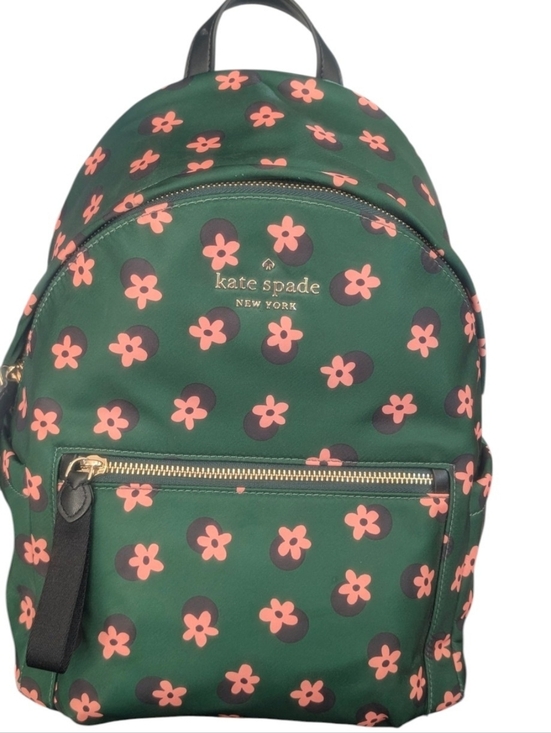 New Kate Spade Green Multi Floral Medium Backpack main image 5